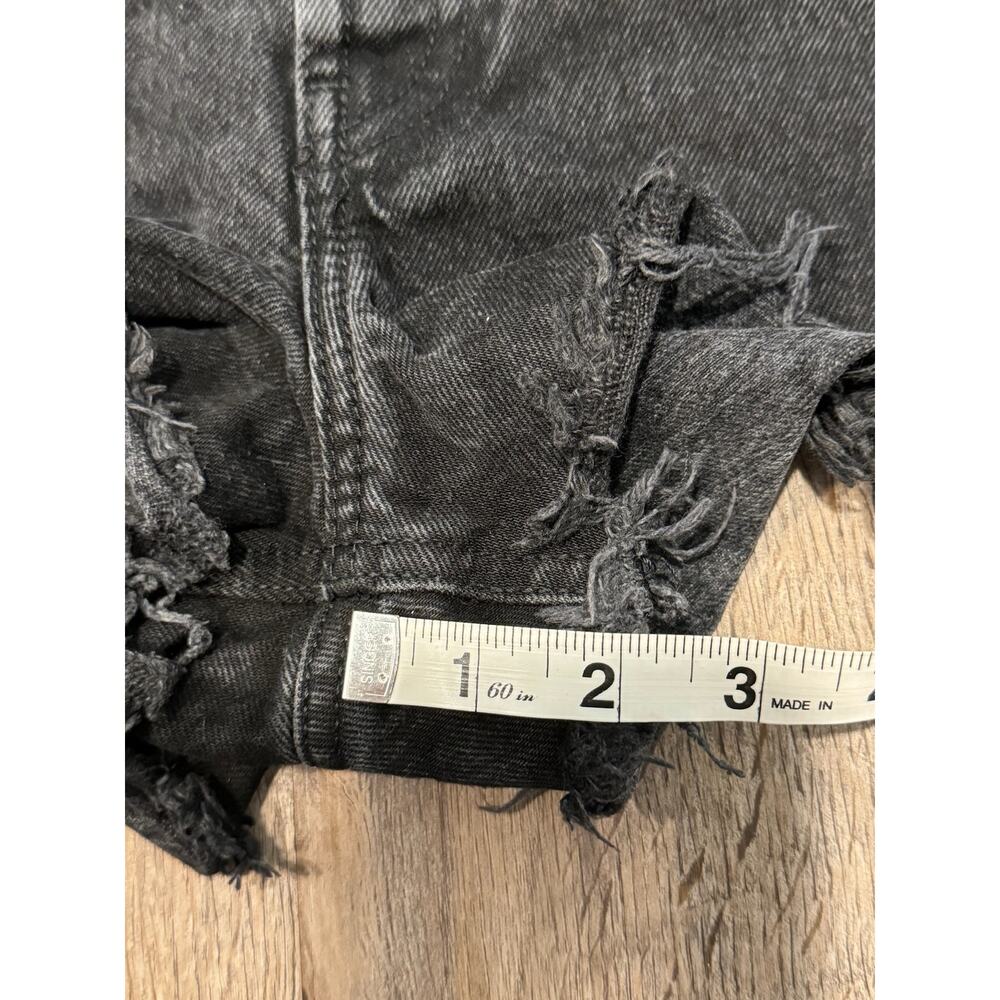 Zara Womens Black Denim Shorts Size 10 - Picture 8 of 8